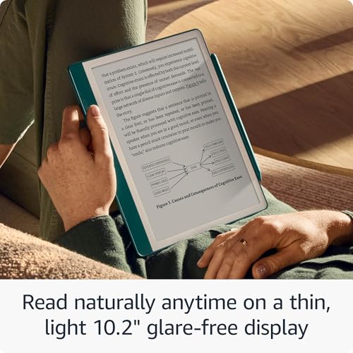 New Amazon Kindle Scribe (64GB) - Redesigned display with uniform borders. Now write directly on books and documents. With built-in notebook summarization. Includes Premium Pen - Tungsten