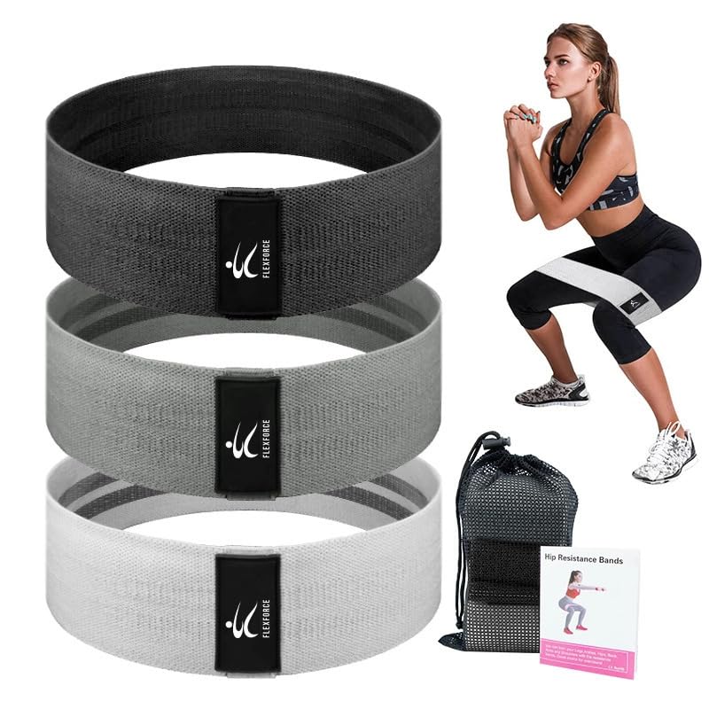 Generic Exercise Straps, Leg Bands, Knee Resistance Bands for Women and Men, 3 Levels of Exercise Resistance Bands, Fitness Gifts, Black