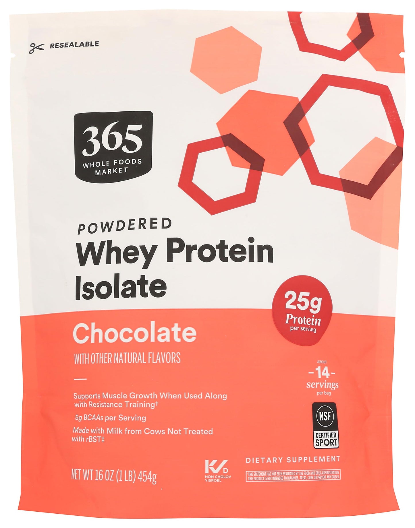 365 By Whole Foods Market, Protein Powder Whey Isolate Chocolate, 16 Ounce