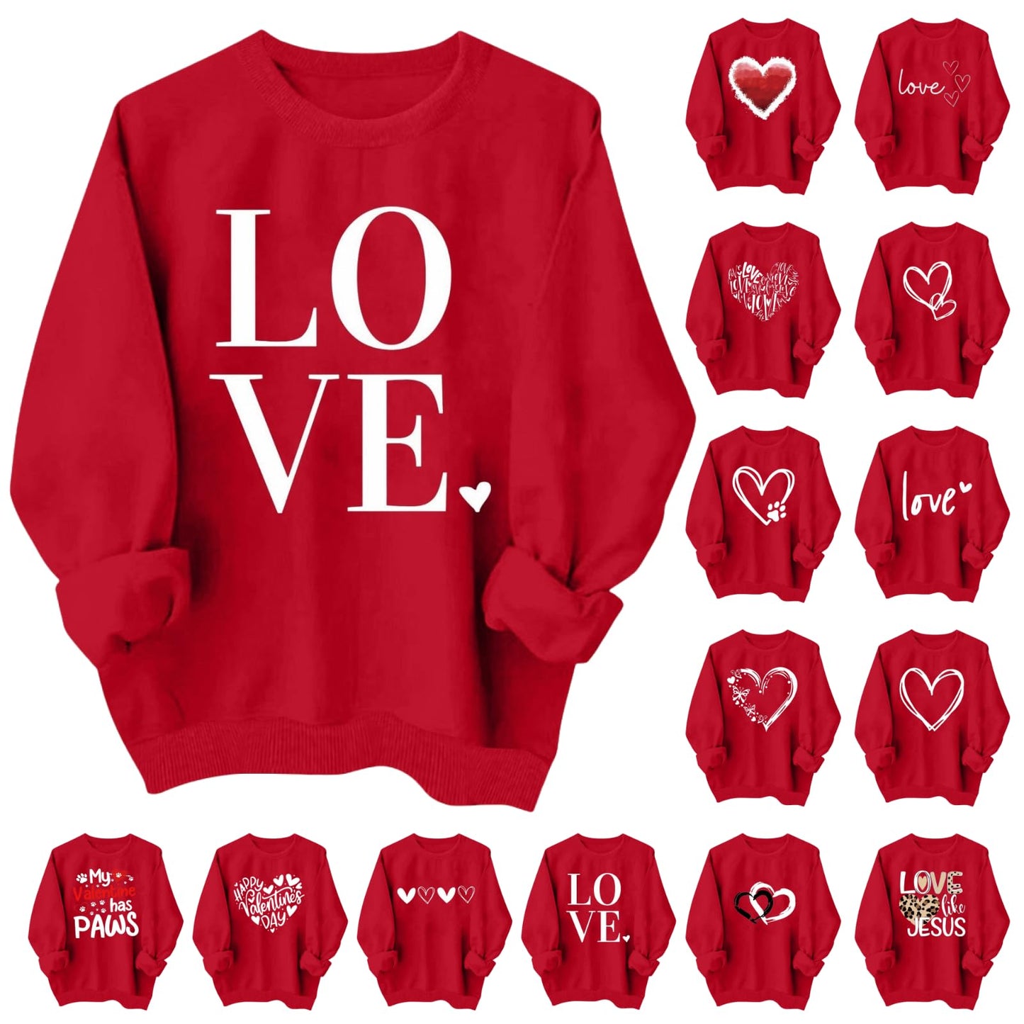 Sblioda Valentine Sweatshirts for Women Womens Valentines Day Shirt Valentines Day Sweatshirts for Women Crew Neck Sweatshirts Women Oversized Sweatshirt for Women Valentines Sweatshirts for Women