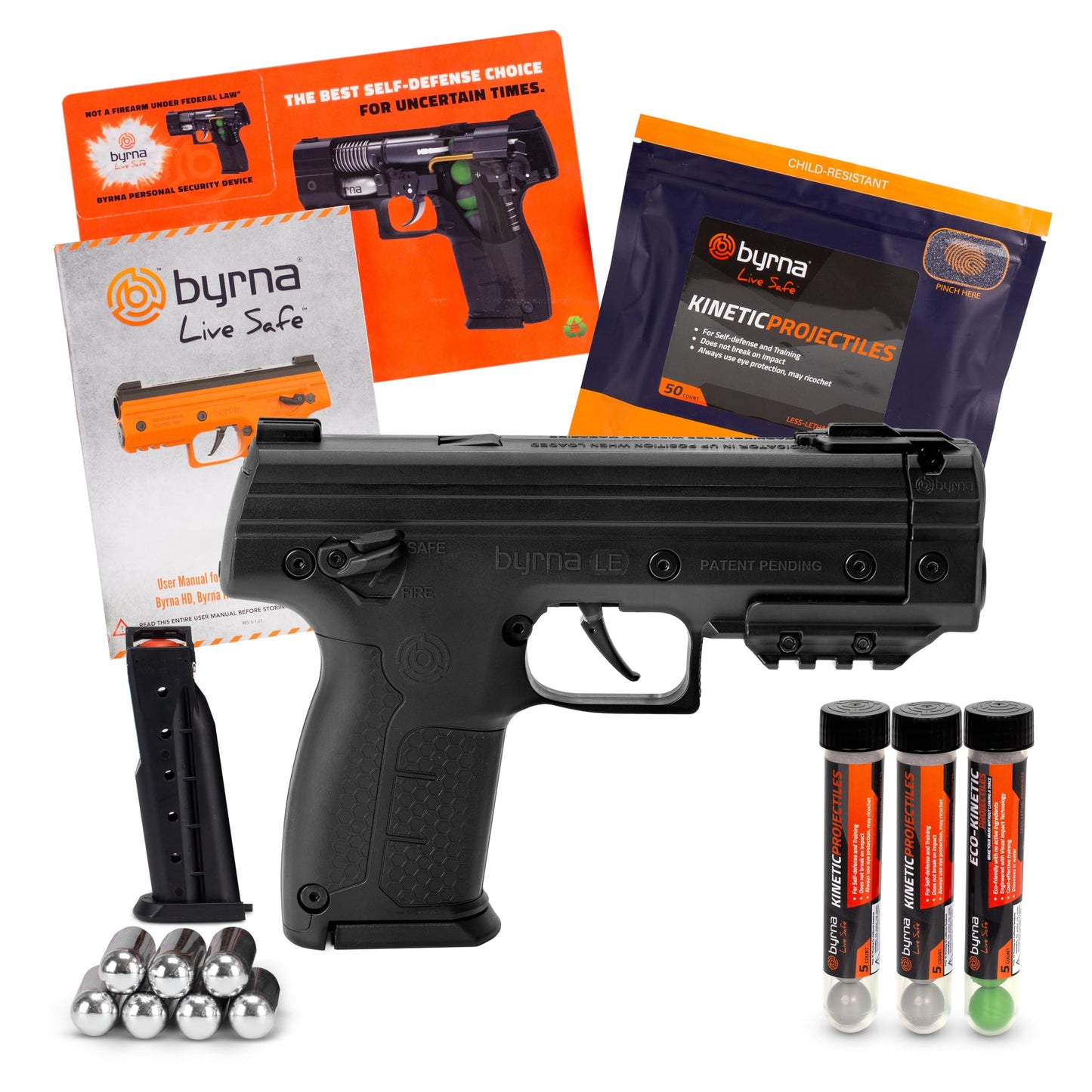 Byrna LE - Kinetic Ultimate Bundle | Less-Lethal Self-Defense & Home Defense Device (Black)